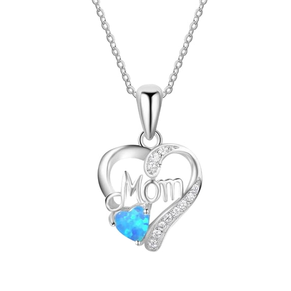 Clearance Jewelry Under $5 VerPetridure Love Letter Love Heart Pendant Necklace Gemstone Necklace