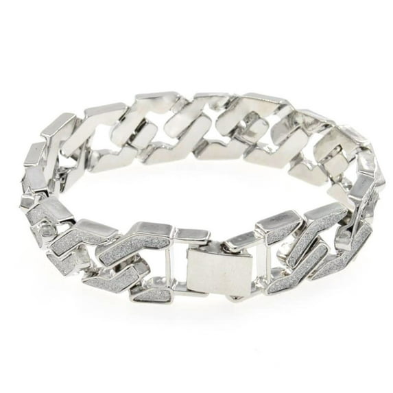 Jewelry VerPetridure Men Chain Bracelet Stainless Steel Link Chain Bangle Male Hiphop Trendy Wrist