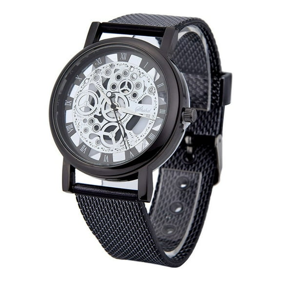 Jewelry VerPetridure Men Luxury Stainless Steel Quartz Military Sport Plastic Band Dial Wrist Watch