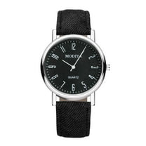 Jewelry VerPetridure Men's And Women's Leather Belt Sport Quartz Wrist Analog Watch