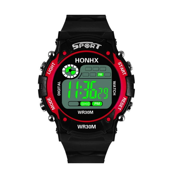 Jewelry VerPetridure Mens Digital LED Analog Quartz Alarm Date Sports Wrist Watch
