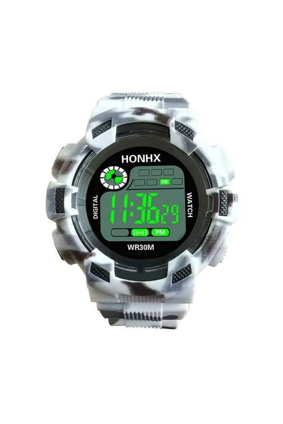 Jewelry VerPetridure Mens Digital LED Analog Quartz Alarm Date Sports Wrist Watch