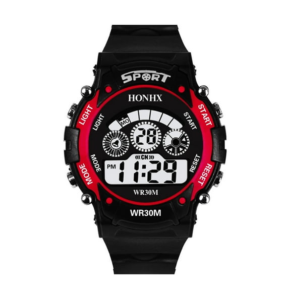 Jewelry VerPetridure Mens Digital LED Analog Quartz Alarm Date Sports Wrist Watch
