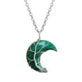 thumbnail image 1 of Jewelry VerPetridure Moon Safety Long Life Lock Necklace able silver Necklace, 1 of 4