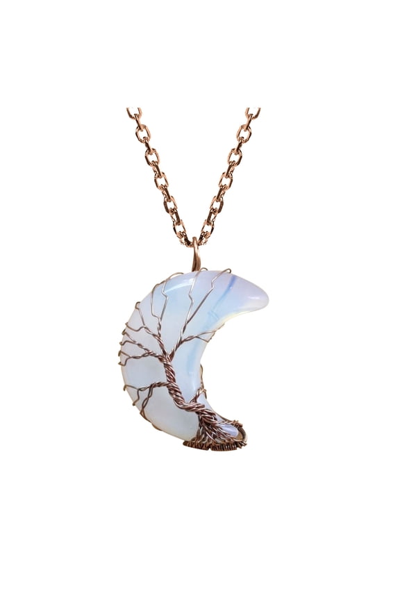 Jewelry VerPetridure Moon Safety Long Life Lock Necklace able silver Necklace
