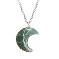 thumbnail image 1 of Jewelry VerPetridure Moon Safety Long Life Lock Necklace able silver Necklace, 1 of 4