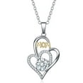 thumbnail image 1 of Jewelry VerPetridure Mother's Day Female Heart Necklace Exquisite Silver Plated Love Clavicle Chain, 1 of 2