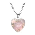 thumbnail image 1 of Jewelry VerPetridure Mother's Love Letter Love MOM Heart Pendant Necklace Gemstone Necklace, 1 of 2