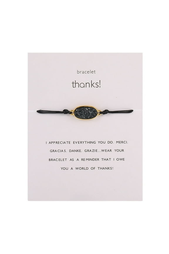 Jewelry VerPetridure Natural Stone Woven Paper Card Bracelet Decorative Bracelet Accessories