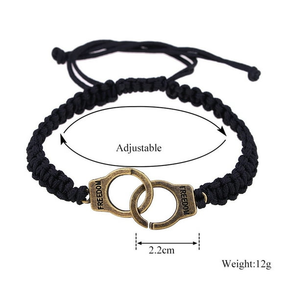 Jewelry VerPetridure New Women Bracelet Punk Braided Handcuffs Gift Fine Jewelry