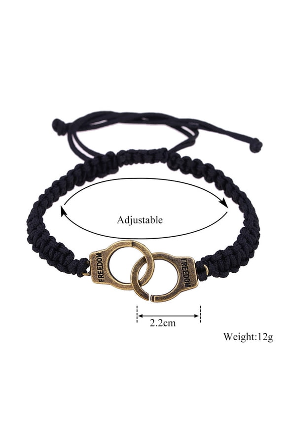Jewelry VerPetridure New Women Bracelet Punk Braided Handcuffs Gift Fine Jewelry