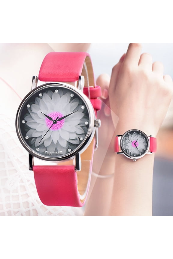 Jewelry VerPetridure OKTIME Womens Men Unisex Casual Canvas Leather Analog Quartz Watch