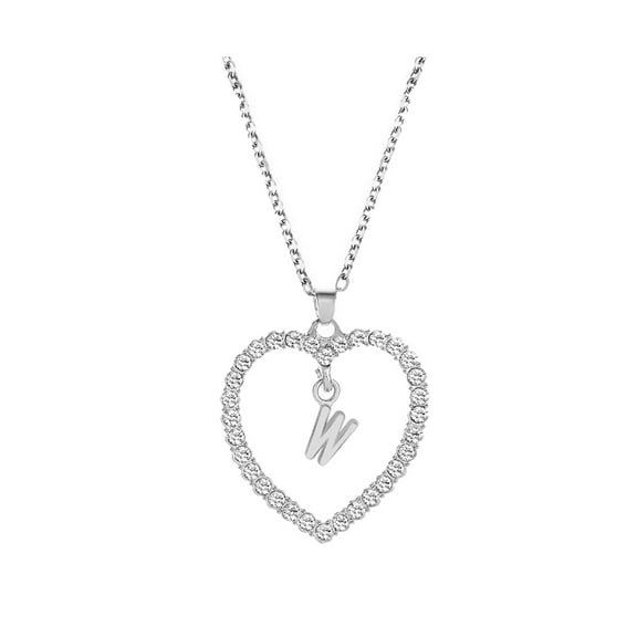 Jewelry VerPetridure Pendant Necklace for Women Alphabet Jewelry Lover Heart Necklace Gifts