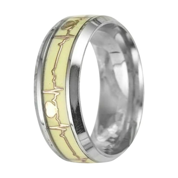 Jewelry VerPetridure Personalized Color Flash Ring Luminous Ring European And American Ring