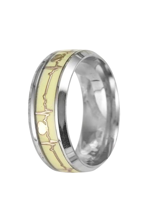 Jewelry VerPetridure Personalized Color Flash Ring Luminous Ring European And American Ring