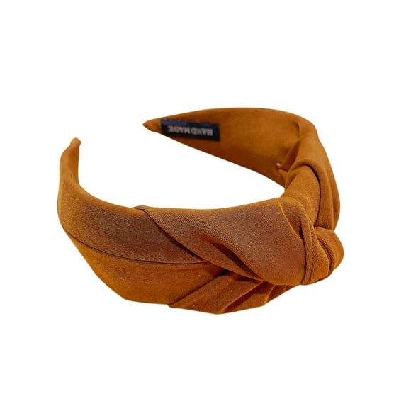 Clearance Jewelry Under $5 VerPetridure Pure Color Wide-brimmed Fabric Hairband Cross-knotted Headband Hairpin