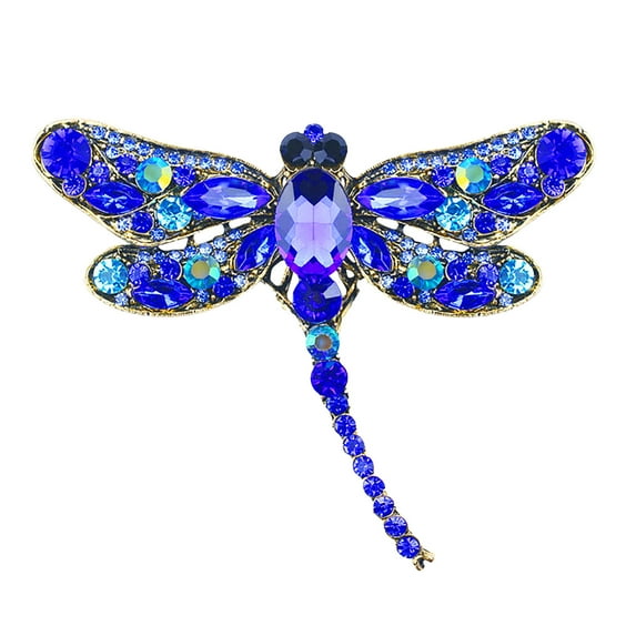 Jewelry VerPetridure Retro Crystal dragonflies brooch animals brooch for women Jewelry