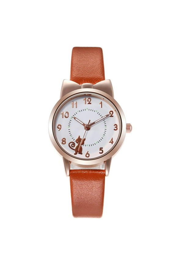 Jewelry VerPetridure Sleek Minimalist With Leather Band Dial Women's Quartz Watch Gift Watch