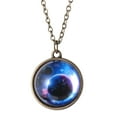 thumbnail image 1 of Jewelry VerPetridure Solar System Necklace Pendant Planet Necklace Galaxy Double Sided Glass Dome, 1 of 4