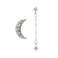 thumbnail image 1 of Jewelry VerPetridure Sweet And Cute Personality Creative Flash Drill Hollow Star Moon Earring, 1 of 1