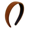 thumbnail image 1 of Jewelry VerPetridure Temperament Retro Velvet Solid Color Wide-brimmed Headband Press Hairpin Headband Headgear, 1 of 8