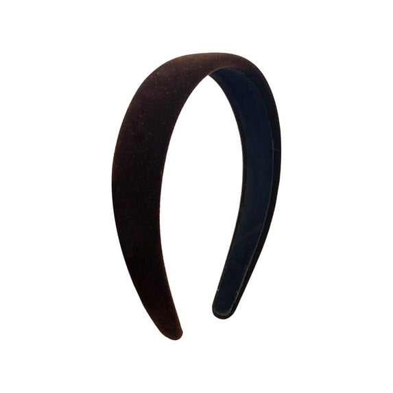 Jewelry VerPetridure Temperament Retro Velvet Solid Color Wide-brimmed Headband Press Hairpin Headband Headgear