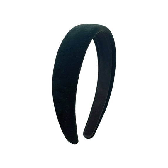 Jewelry VerPetridure Temperament Retro Velvet Solid Color Wide-brimmed Headband Press Hairpin Headband Headgear