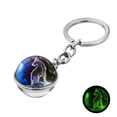 thumbnail image 1 of Jewelry VerPetridure Twelve Constellation Keychain Pendant Time Luminous Glass Ball Pendant Metal Key, 1 of 4