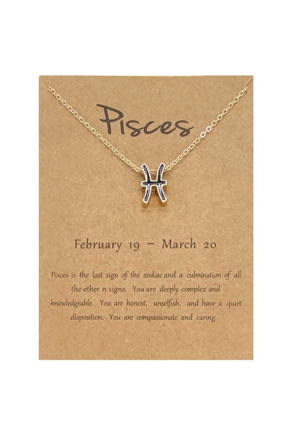 Jewelry VerPetridure Twelve Constellation Necklace Black Dripping Oil Constellation Card Clavicle Chain