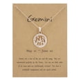 thumbnail image 1 of Jewelry VerPetridure Twelve Constellation Necklace Rose Gold Round Hollow Animal Clavicle Necklace, 1 of 1
