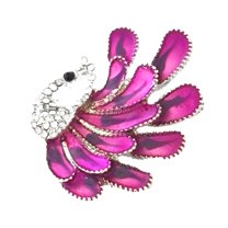 Jewelry VerPetridure Vintage big peacock zircon brooch animals Corsage for jewelry