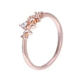 thumbnail image 1 of Jewelry VerPetridure White Studded Wedding Ring Sterling Rings Women Jewelry, 1 of 4