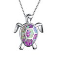 thumbnail image 1 of Clearance Jewelry Under $5 VerPetridure Women Charm Cute Sweater Necklace Opal Turtle Pendant Jewelry Ornament, 1 of 2