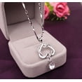 thumbnail image 1 of Jewelry VerPetridure Women Double Heart Pendant Necklace Chain Jewelry, 1 of 2