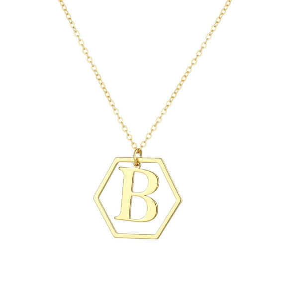 Jewelry VerPetridure Women Gift 26 English Letter Name Chain Pendant Necklaces Jewelry