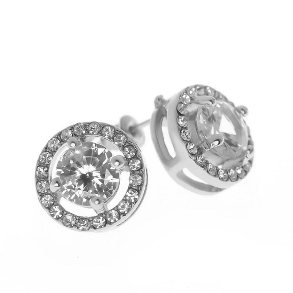 Jewelry VerPetridure Women Zircon Ear Studs Temperament Earrings Ear Clips Ladies Jewelry