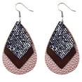 thumbnail image 1 of Jewelry VerPetridure Womens Leopard Leather Earrings Teardrop Dangle Earrings Leaf Earrings, 1 of 4