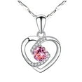 thumbnail image 1 of Jewelry VerPetridure able and new peach heart-shaped love pendant necklace, 1 of 3