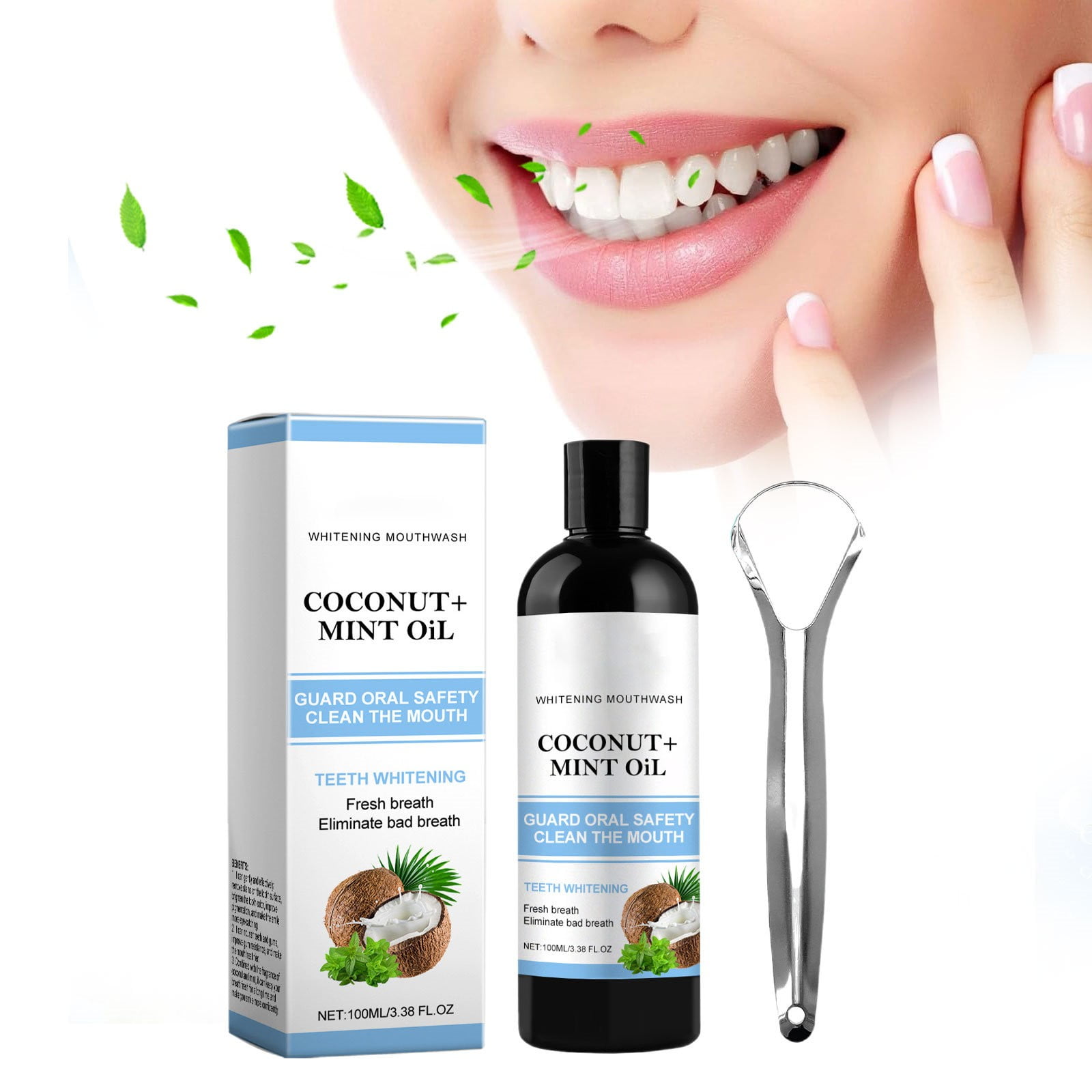 Clearance Jhbxhhd Tooth Care Coconut Mint Mouthwash for Fresh Breath