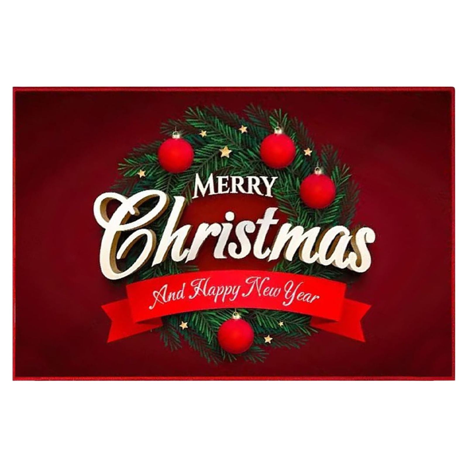 Clearance！ Jiusan Bathroom Mat Christmas Kitchen Rugs Christmas Day