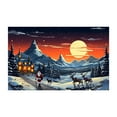 Clearance！ Jiusan Christmas Rugs Christmas Outdoor Rug Cartoon