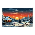Clearance！ Jiusan Christmas Rugs Christmas Outdoor Rug Cartoon