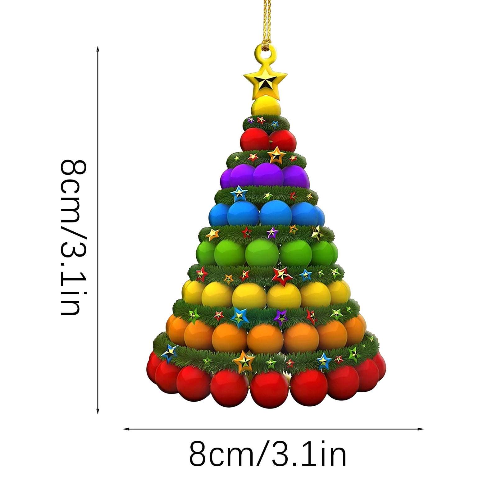 Clearance！ Jiusan Christmas Tree Ornaments Mini Christmas Ornaments