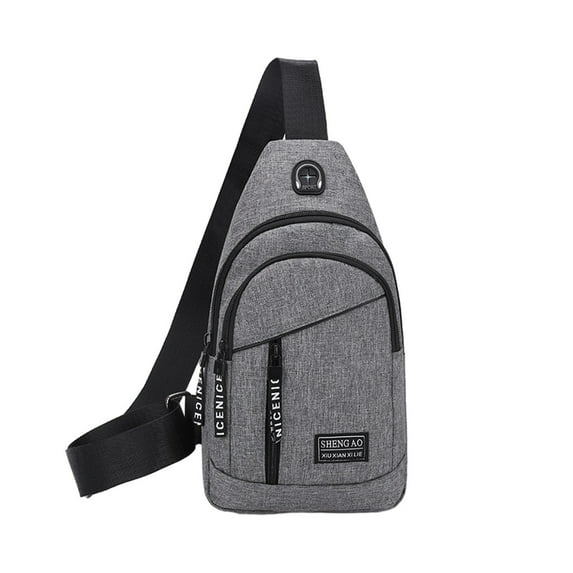 JoyMoreHome Waterproof Sling Bag Crossbody Backpack for Men Women Sling Backpack Travel Daypack Multipurpose Cross Body Chest Bag with Headphone Hole