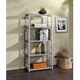 thumbnail image 1 of Clearance! Jurgen Bookshelf, Faux Concrete & Silver 92907, 1 of 3