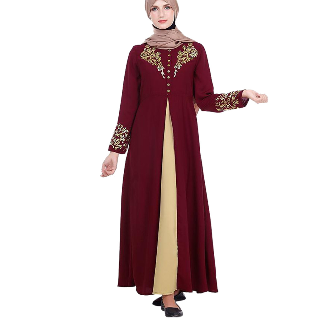 muslim dress burqa Women Swing Abaya Urgarment Traditional Islamic Full Stunning Burqa Dress for Muslim