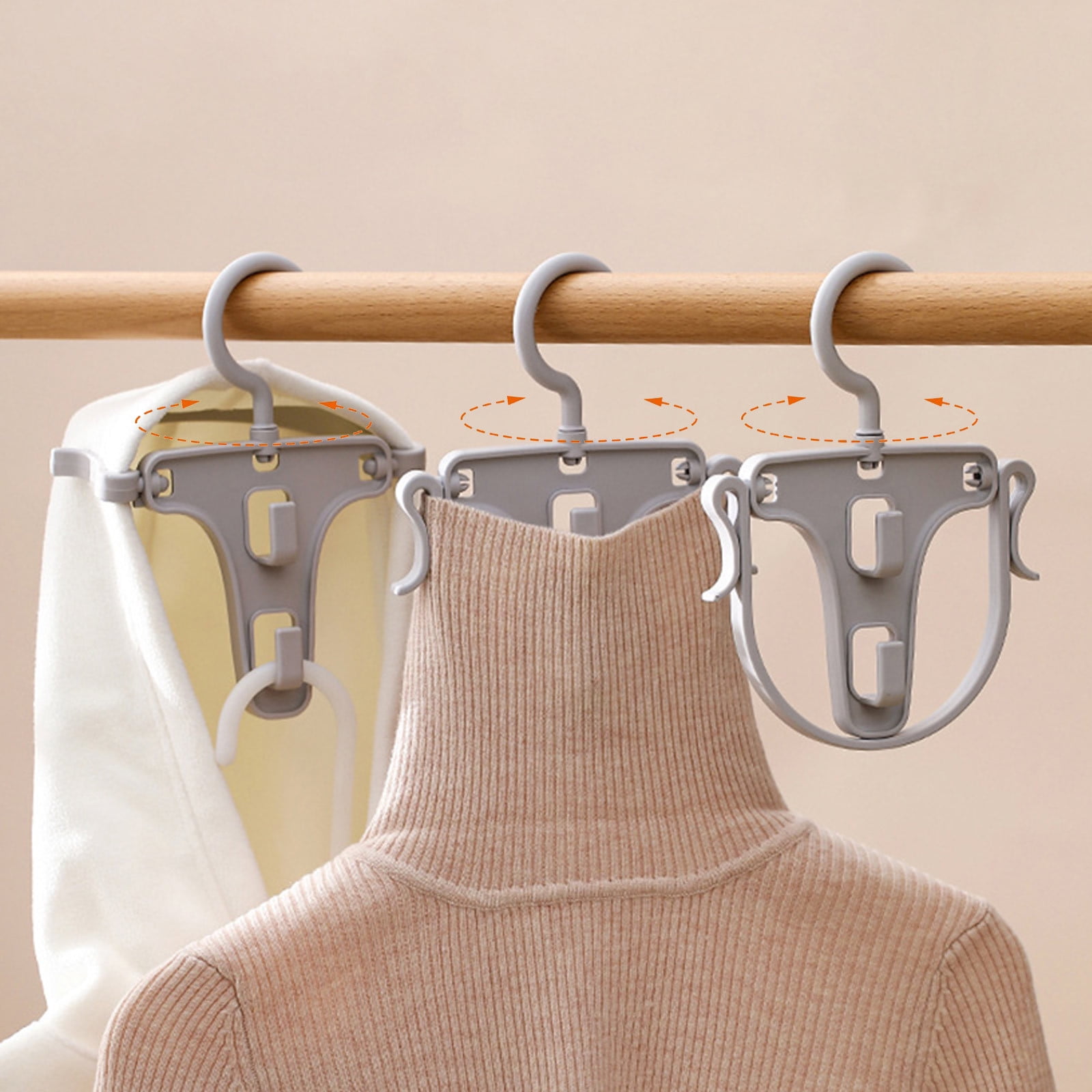 Clearance! KITTEHIGM Rotating Drying Rack Portable Turtleneck Clothes ...