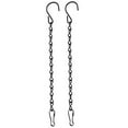 thumbnail image 1 of Clearance, Kaireo 2Pc Iron Chain Flower Pot Replacement Chain Bird Feeder Billboard Lantern Hanging Chain Black, 2Pcs 9.5 Hanging Chain for Hanging Bird Feeders Birdbaths and Decorative Ornaments, 1 of 6
