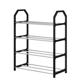 8 Tiers Vertical Shoe Rack Topboutique Entryway Narrow Slim Adjustable Shoes Racks Skinny Shoe Rack Organizer Space Saving Shoes Storage Stand for Front Door Orange Walmart