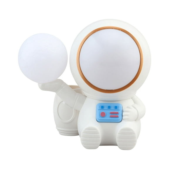 Clearance! Kbndieu Astronaut Usb Charging Storage Pen Small Desk Lamp Pencil Sharpener Colorful Gradient Night Light